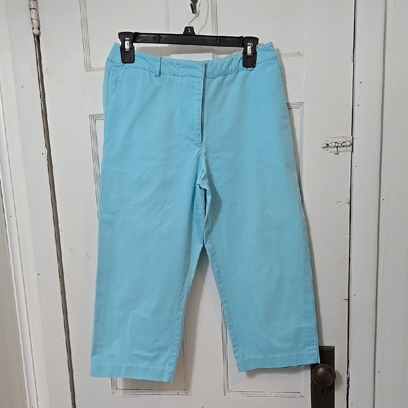 Kim Rogers Pants - Womens Light Blue Capri Pants 6P Kim Rogers PETITE SEE PICS